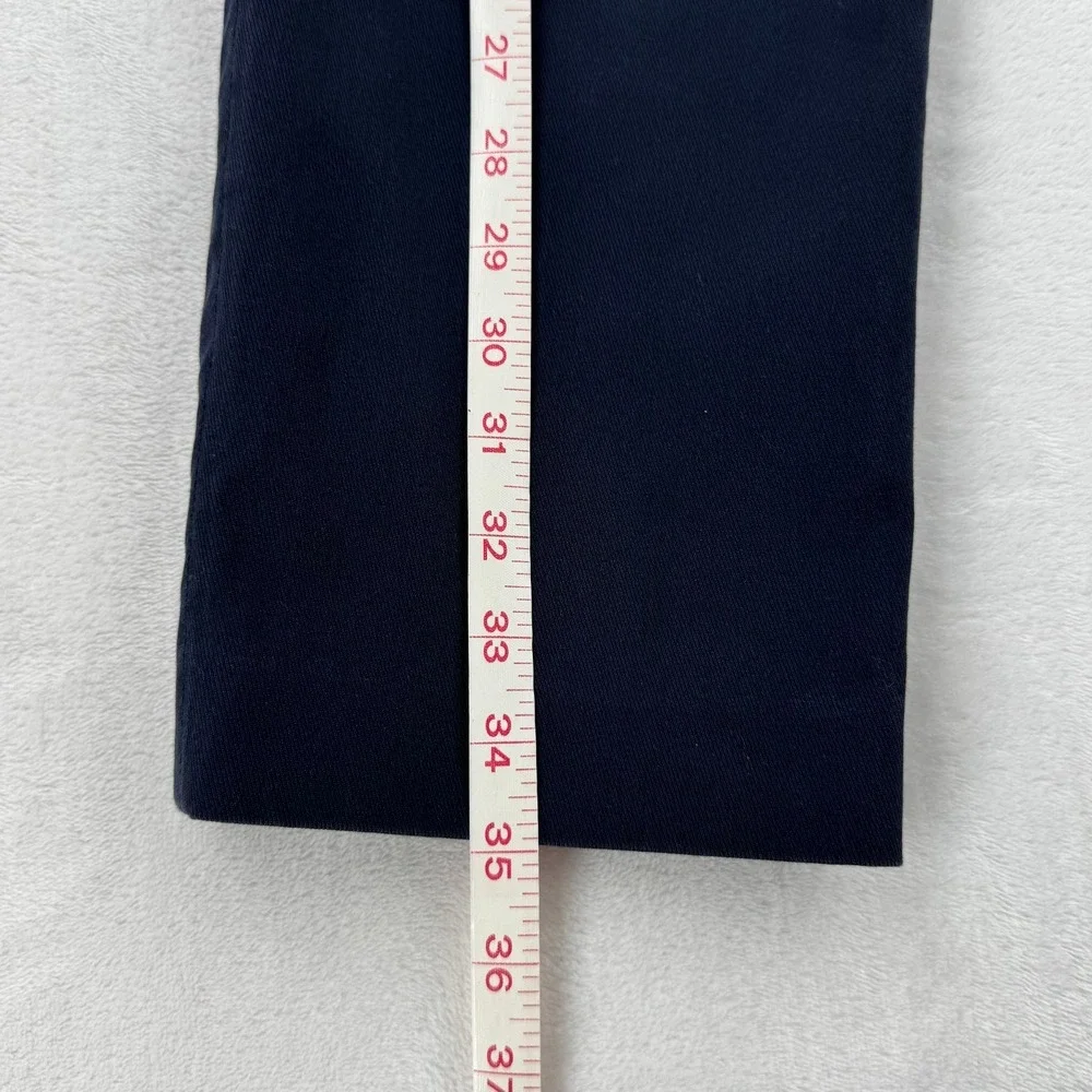 Theory Basic Pull On Pant Women 12 Navy Blue Good Approach Twill Straight